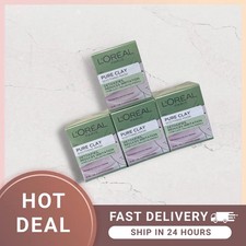 L'Oreal Paris Pure Clay Soothing & Detox Face Mask for Sensitive Skin 15ml X 4