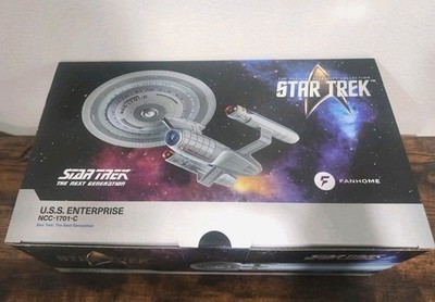 Star Trek USS Enterprise  NCC-1701-C  -XL  Fanhome/Eaglemoss w/ Magazine & Stand