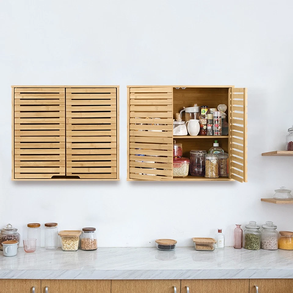 1 pezzo mobiletto da bagno a parete portabiancheria armadio - Immagine 4 di 4