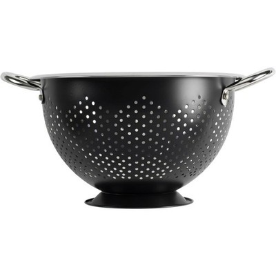 Stainless Steel Colander 5 Quart Capacity with Handles and Elevated Pedestal