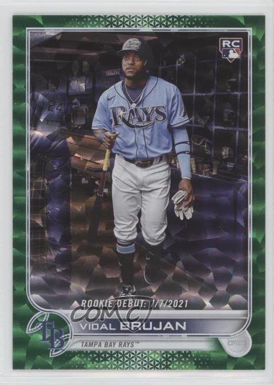 2022 Topps Update Green Foil 334/499 Vidal Brujan #US8 06vg