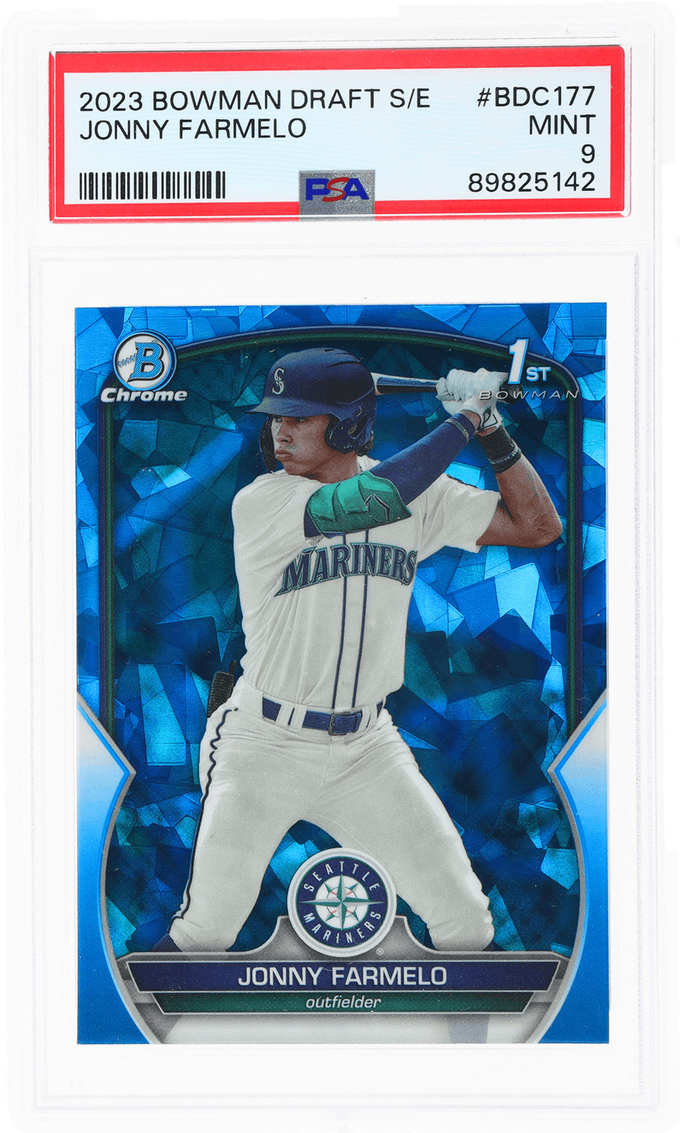 2023 Bowman Draft Sapphire Jonny Farmelo #BDC177 PSA 9