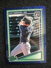 2025 Panini Donruss Optic Blue Prism Rated Prospects Colt Emerson RC  #180