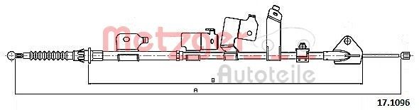 Metzger Seilzug, Feststellbremse 17.1096 FüR Toyota-image