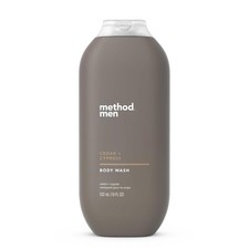 Method Men Body Wash, Cedar  Cypress, Paraben 18 Fl Oz Pack of 1 , Clear