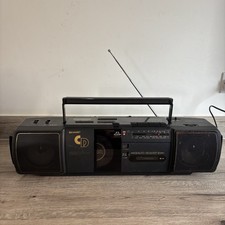 VERY RARE Vintage 80s SHARP QT-30CD Boombox Ghetto Blaster JAPANESE IMPORT