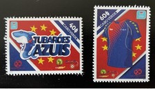 Cabo Verde 2012 Mi. 1018 - 1019 Football Tubaroes Azul CAN Africa Cup 2013