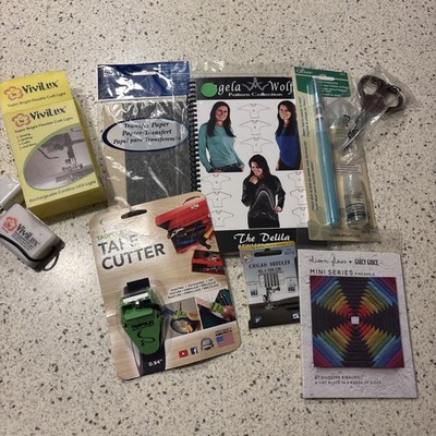Sewing Items Lot Patterns Machine Needles Vivilux Light Fabric Pen Tape Cutter