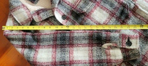 NWOT Abercrombie & Fitch Sherpa Lined Jacket S Relaxed Fit Shaggy Overcoat Plaid - Picture 7 of 10