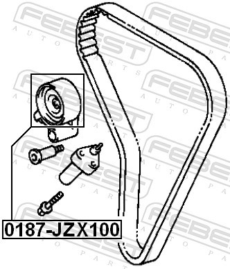 ✅Fits FEBEST 0187-JZX100 TIMING BELT TENSIONER ROLLER TOYOTA CRESTA  ⭐UK Seller⭐