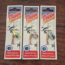 Mepps Aglia Spinners 3 Pack Size 2 - Inline rotex spinner lure - Chub Trout Pike