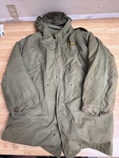Korean War US Army M-1951 Fishtail Parka with Wool Liner Size Medium