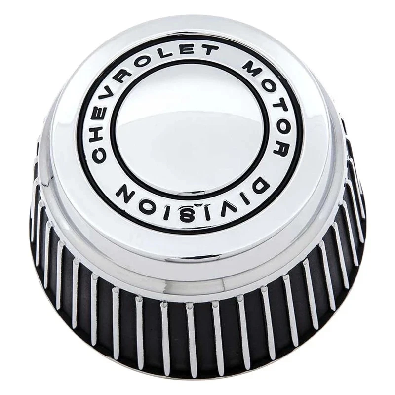 For Chevy Camaro 67-81 OER Tall Chrome Wheel Center Cap w "Chevy Motor Division" - Imagem 2 de 3