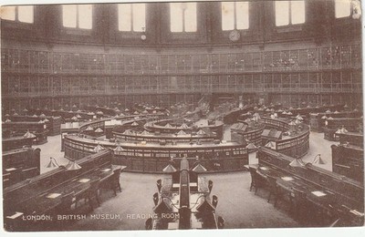 EINE ALTE POSTKARTE, London British Museum Reading Room, postfrisch