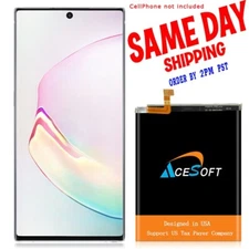 High Capacity AceSoft 4970mA Battery for Samsung Galaxy NOTE 10 Plus N975U Phone