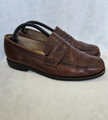 Johnston & Murphy Mens Brown Penny Loafers 20-7796 Leather  display picture 1