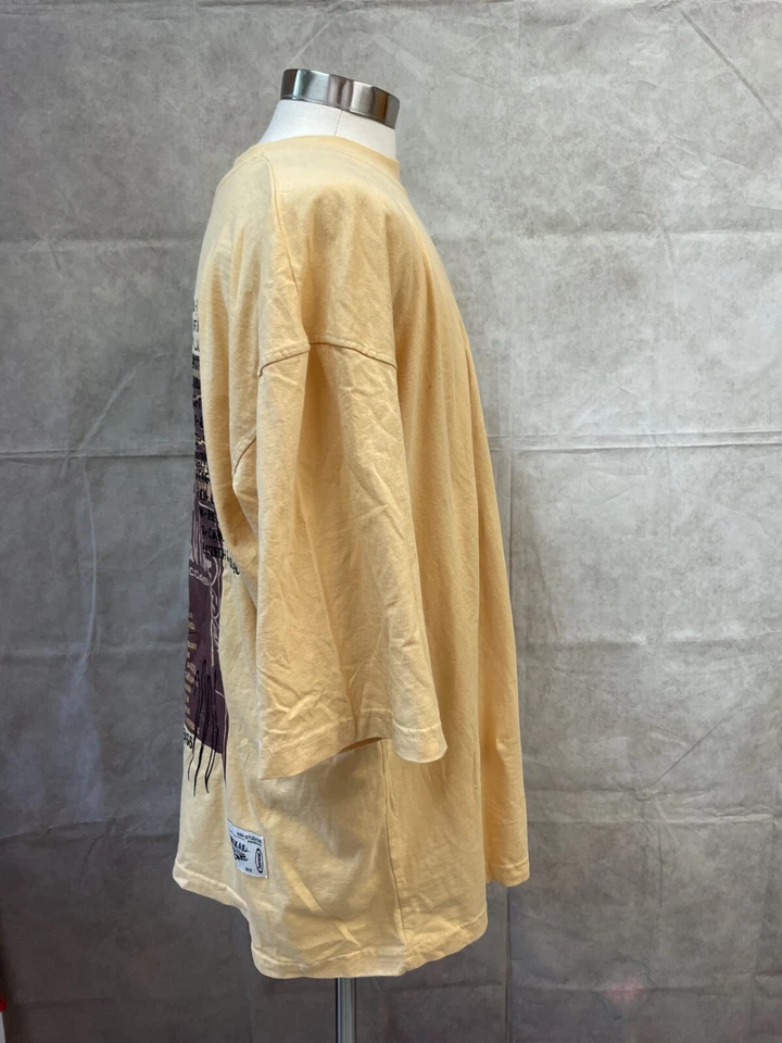 Camiseta Boohoo Hombre Naranja 100% Algodón Estampado Trasero Talla M Foto 4 de 4