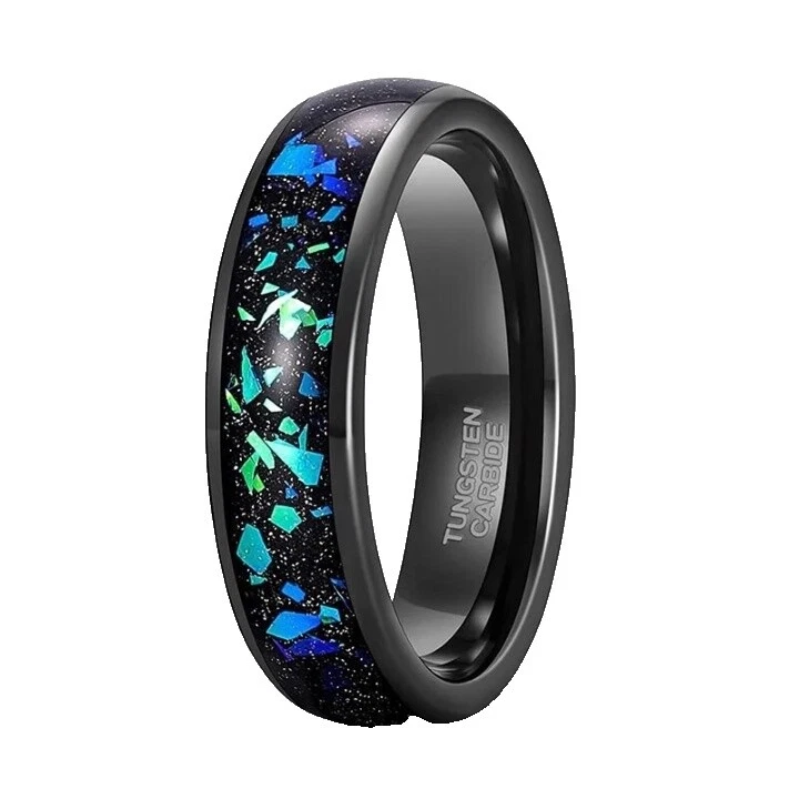 Opal Joyería de Piedra Negra para Hombres