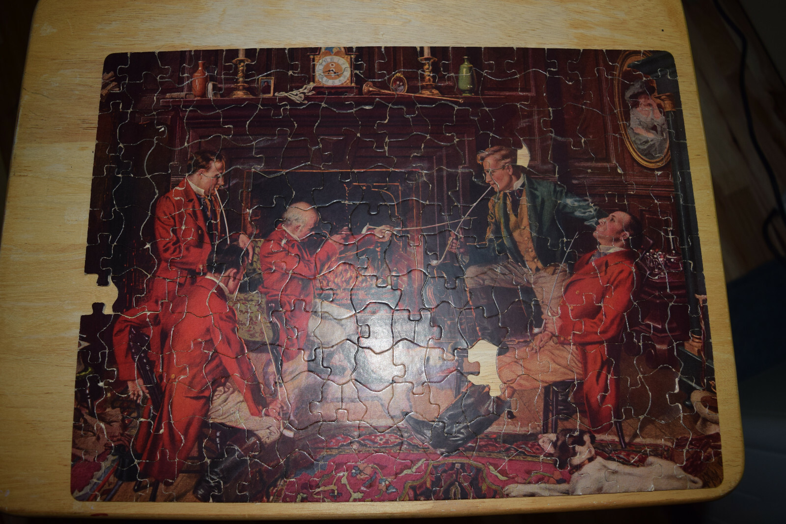 Vintage Jigger Jig Fireside stories jigsaw puzzle eBay