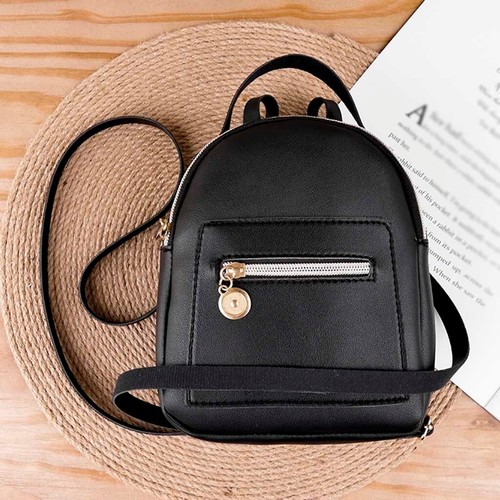 Modischer kleiner Rucksack Damen Schultern Brief Handtasche Handy Kuriertasche # - Bild 16 von 37