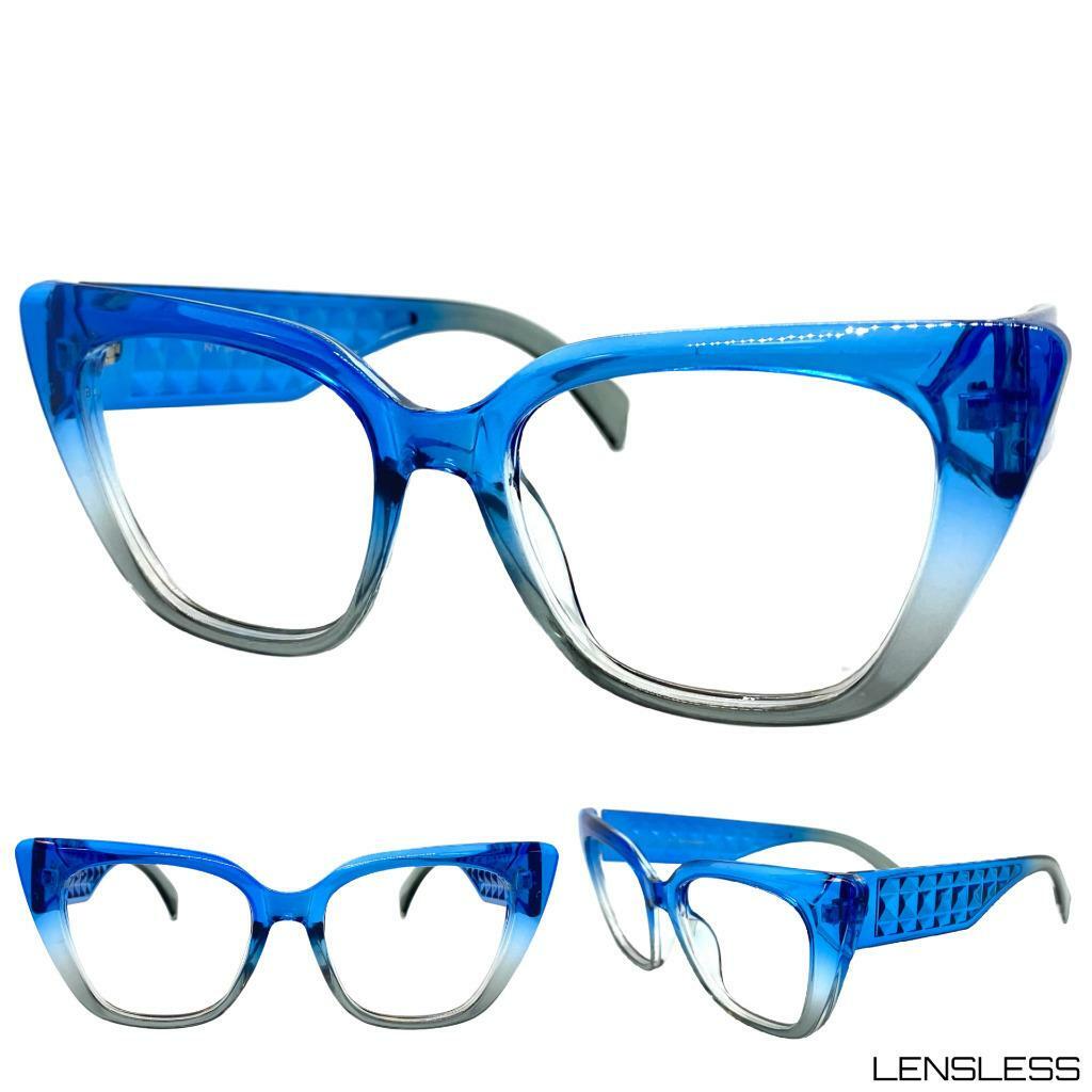?New Blue Oversized Cat Eye Womens Retro Vintage 70s Trendy Stylish Amazon.com: AIEYEZO Oversized Cat Eye Sunglasses for Women  main image 3