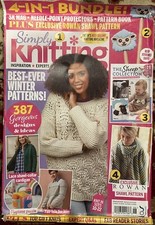 Simply Knitting UK Magazine Issue 246 2024 4 In 1 Bundle Gifts