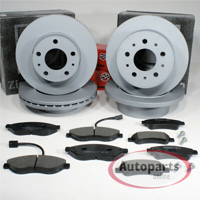 Zimmermann Bremsen Ø 308 mm + Ø 288 mm + Beläge vorne + hinten für Ford Tourneo