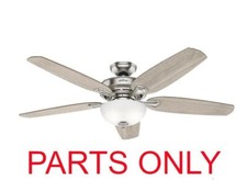Hunter Channing 54 in. LED Indoor PARTS Brushed Nickel Ceiling Fan 53367