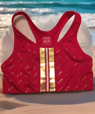 Victoria's Secret PINK Ultimate Unlined Sport Bra Red Size S/P New