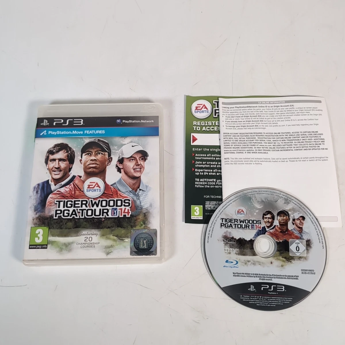 Jeu PS3 Tiger Woods PGA Tour 14 - Version FR Complète - En Bon état - Ultra Rare !