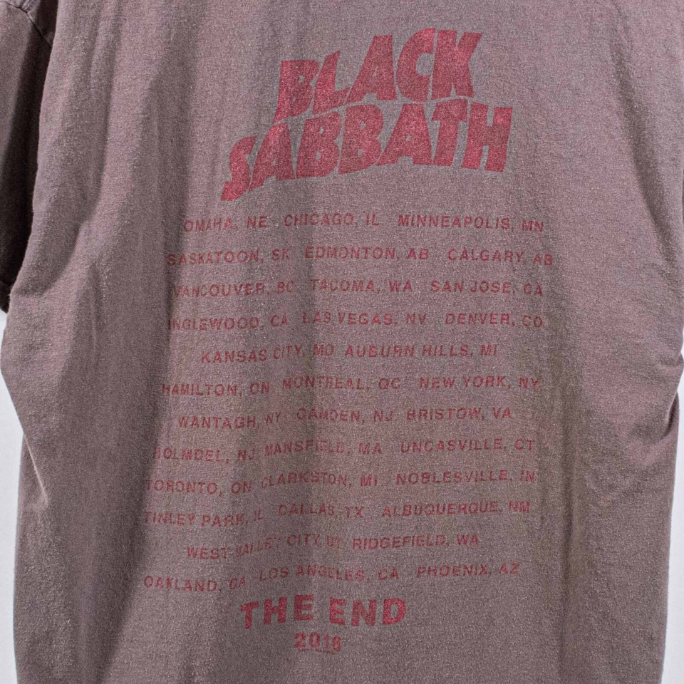 Black Sabbath The End Tour TShirt 2016 Large Y2K Band Rock Metal eBay