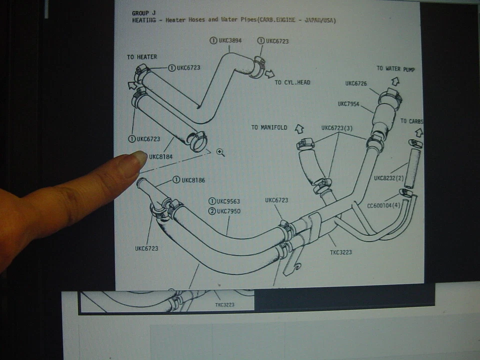 Mangueira de retorno NOS A/C Triumph TR7 TR8 com carboidratos CV10 no ar condicionado - Imagem 3 de 3