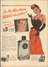 1946 Vintage ad for Mennen Skin Bracer`Art Retro Sexy Lady Pin-up Style   020120