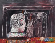 Philip Guston Painter At Night Canvas Print 16 x 20