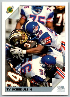 1992 ULTIMATE WLAF 1992 SAN ANTONIO RIDERS/OHIO GLORY #132