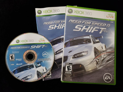 Need for Speed: Shift (Microsoft Xbox 360, 2009) Complete w/ Manual CIB, TESTED!