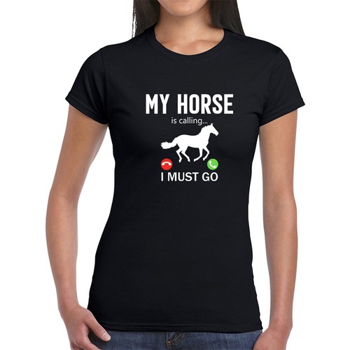EQUESTRIAN FUNNY SLOGAN T-SHIRT | eBay