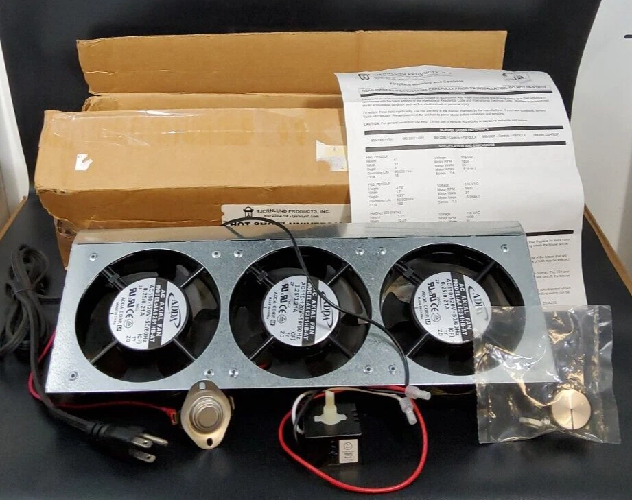 NOS Tjernlund HotShot 330 FB3F Universal Fireplace Blower Fan, 160 CFM |  eBay