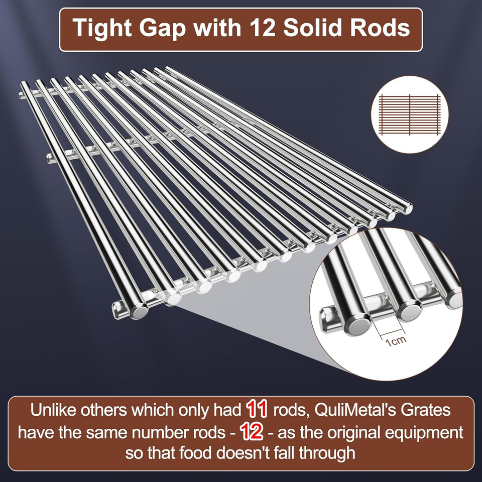 17.5" 9MM 304 Stainless Steel Cooking Grates for er Spirit E210