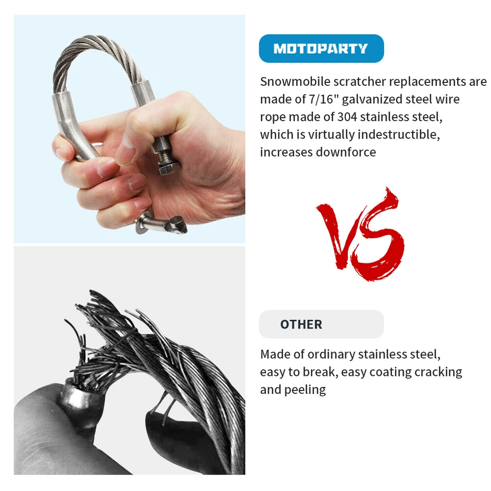 For Polaris Ski Doo Snowmobile Ice Scratchers SnowX Ice & Snow Scratcher Reverse - Image 4 of 4