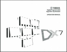 FOUR PACK OF YAMAHA DX-7 MANUALS - Owner's, Service, Parts List  How to - DX7