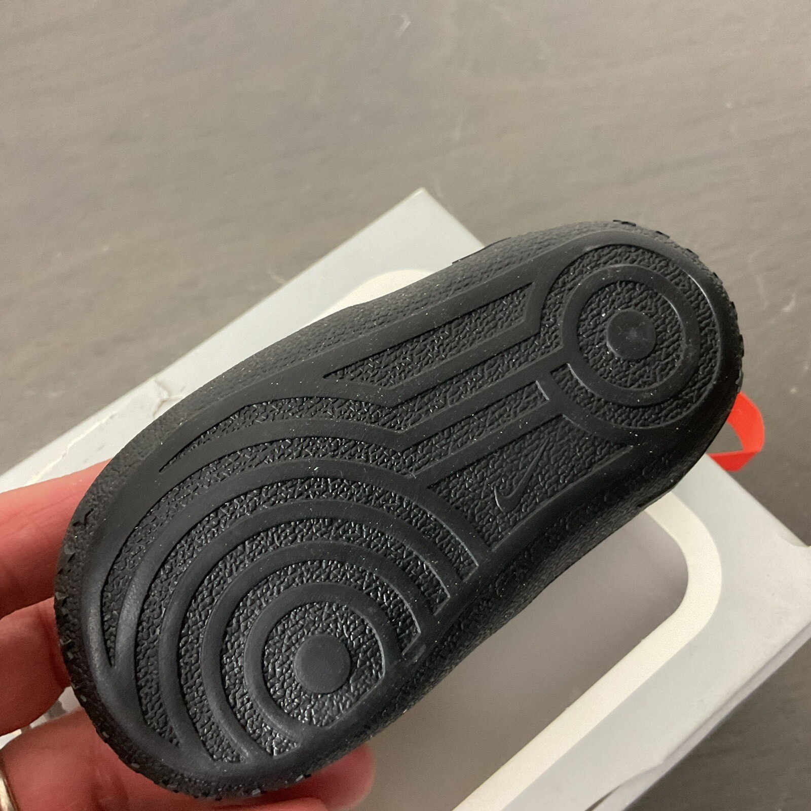 PONY Nike Air Force 1 scarpe bambino culla taglia 4C triple nere basse retrò bambino CB AF1