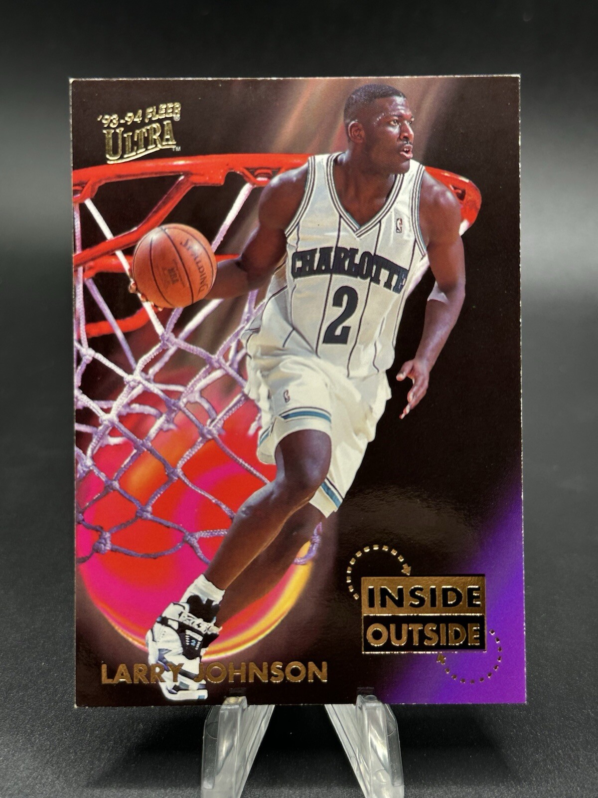 1993-94 Fleer Ultra Inside Outside Larry Johnson #3
