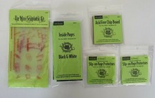 Mini Scrapbook Kit Make 3.5" x 3.5" Books Template Inside Pages Page Protectors