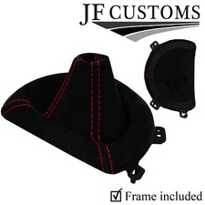 Rot Stich Italienische Wildleder Auto Gang Gamasche+Plastik Rahmen fr Toyota