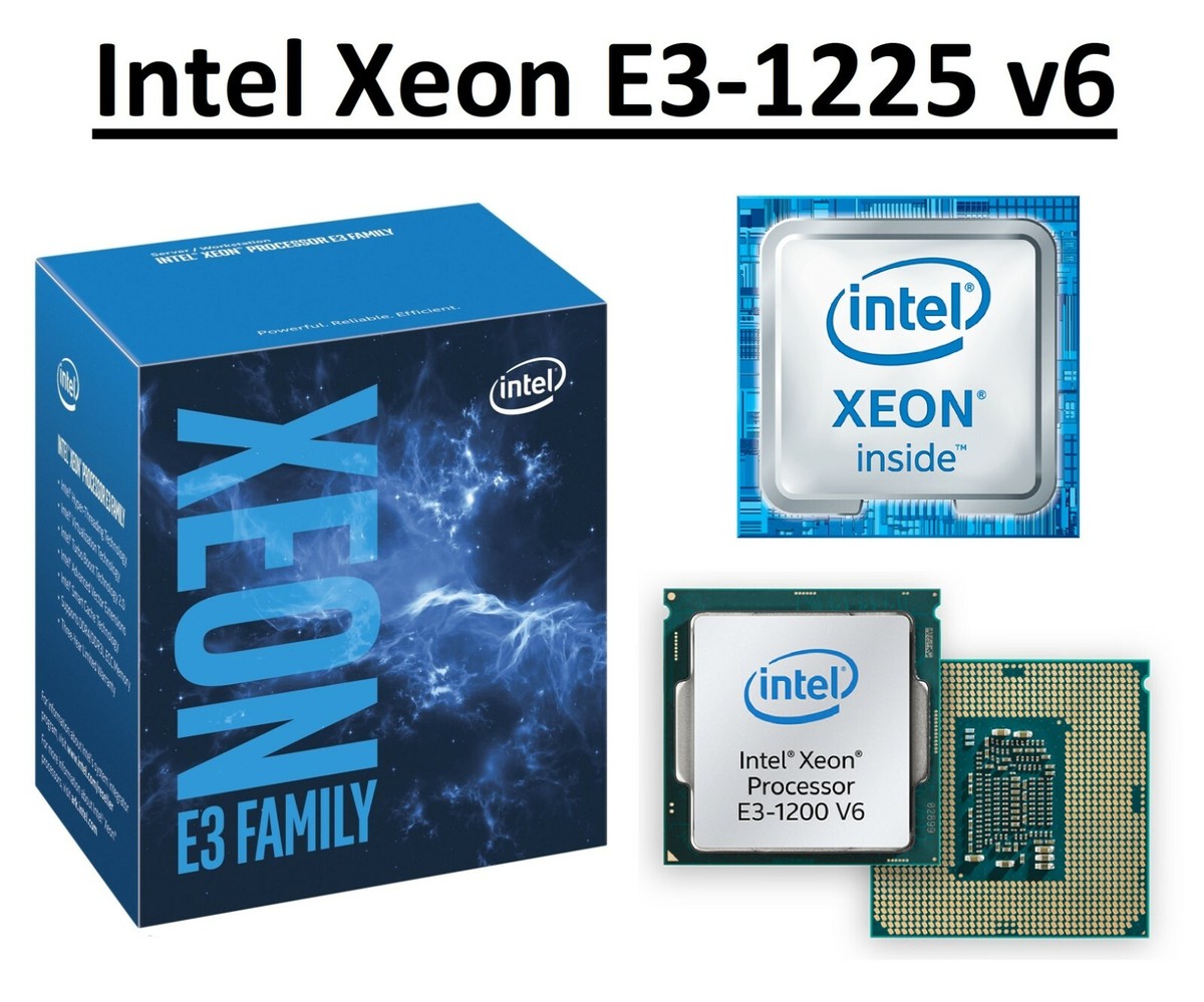 Intel Xeon E3-1225 v6 SR32C GHz, MB, Core, Socket