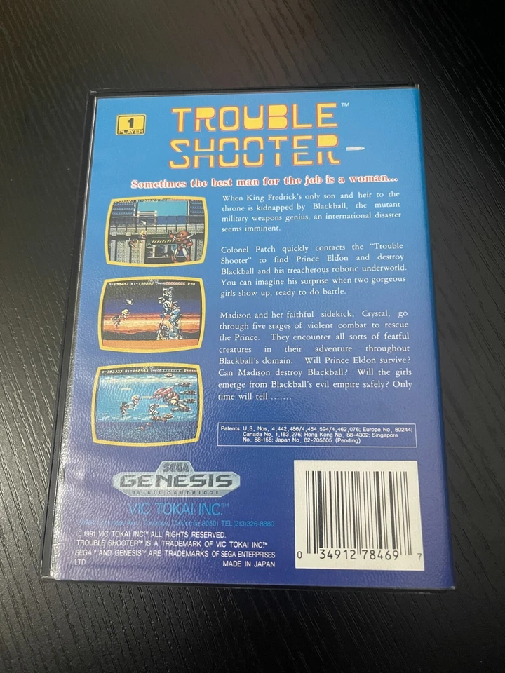 Sega Genesis - Trouble Shooter Complete CIB With Manual VGC NTSC - Image 2 of 4