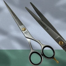 6" POLISHED GERMAN PROFESSIONAL BARBER SCISSORS SHEARS HAIR CUTTING SALON USE