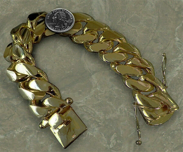 Heavy cuban cheap link bracelet