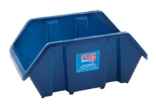 Stack & Nest Plastic Bins Plastic Storage Stacking Bins 7x5x12-in.